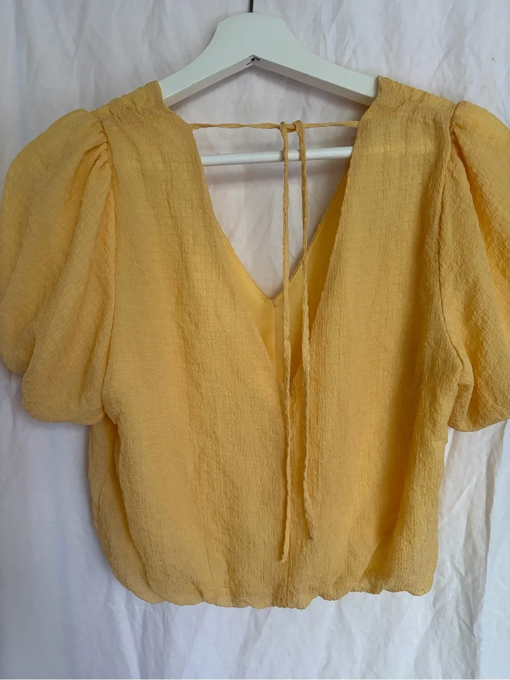 ASTR The Label Puff Sleeve Blouse Size S Chic Summer Statement Boho Pastel